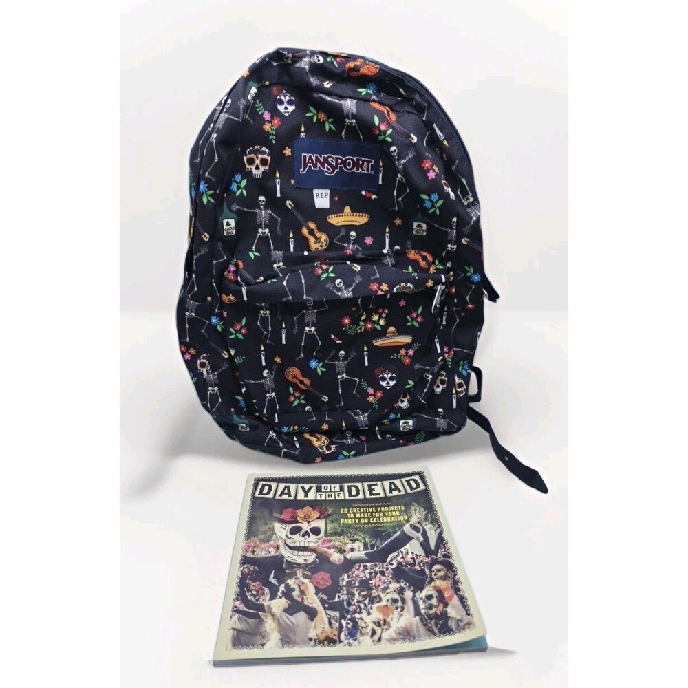 JanSport Day of the Dead Backpack T501 + Barron's Craft Book + Free Gift